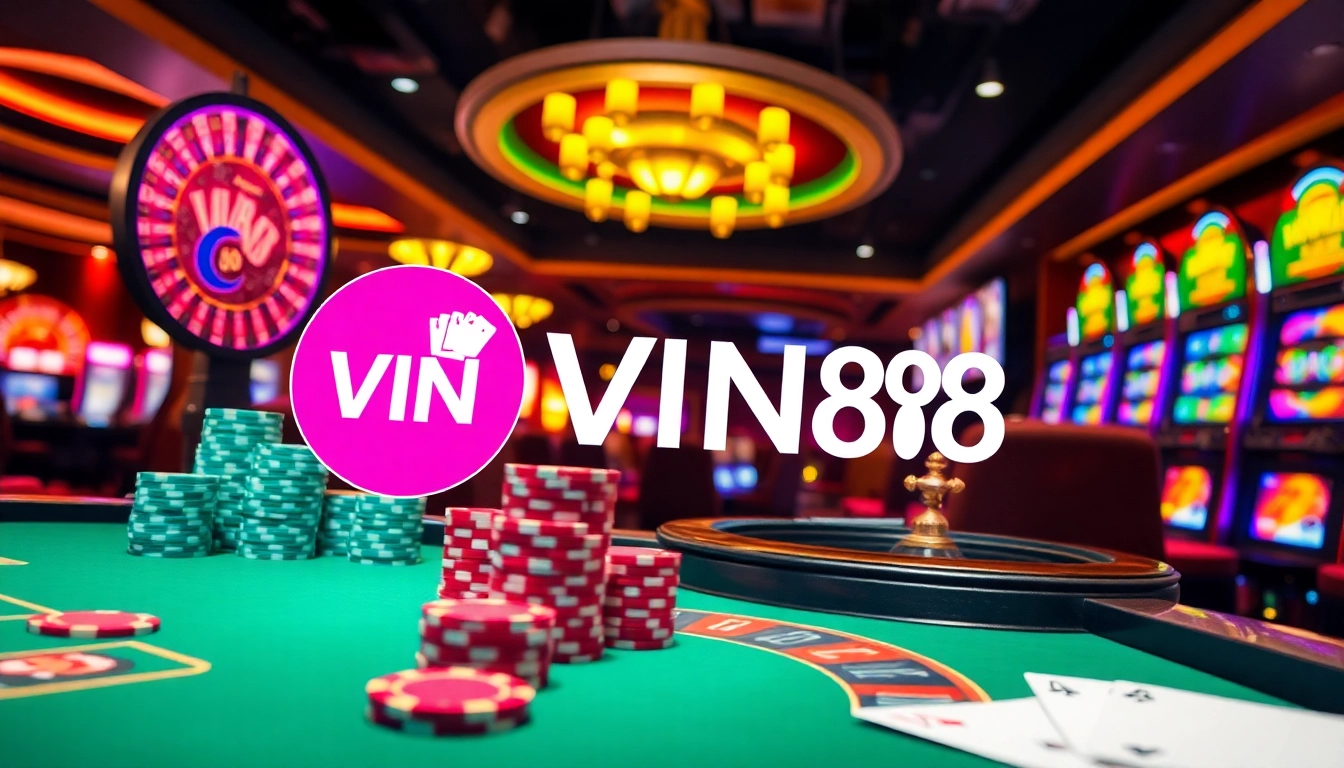 Experience the thrill of gambling at VIN88 with engaging casino games and vibrant gaming tables.