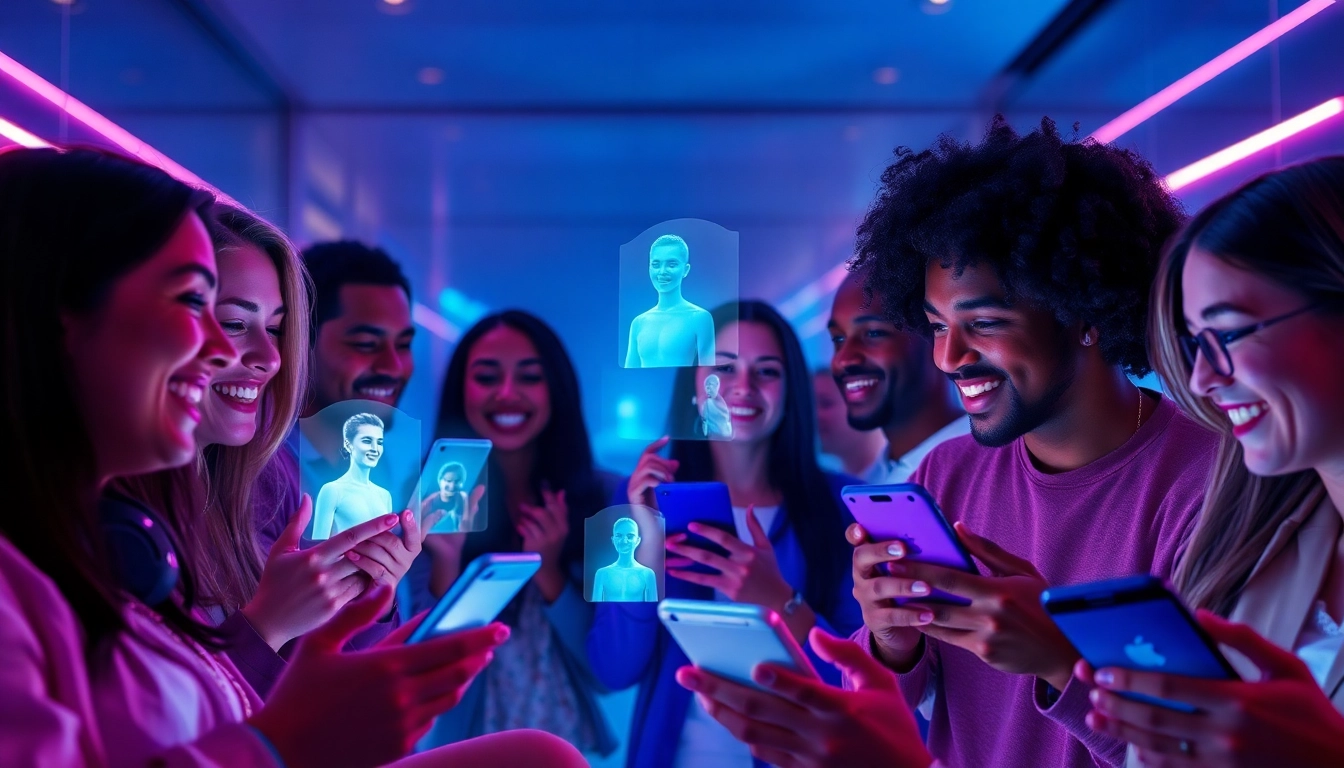 Engaging scene showcasing best nsfw ai chatbots in vibrant digital interactions with users exploring conversations.