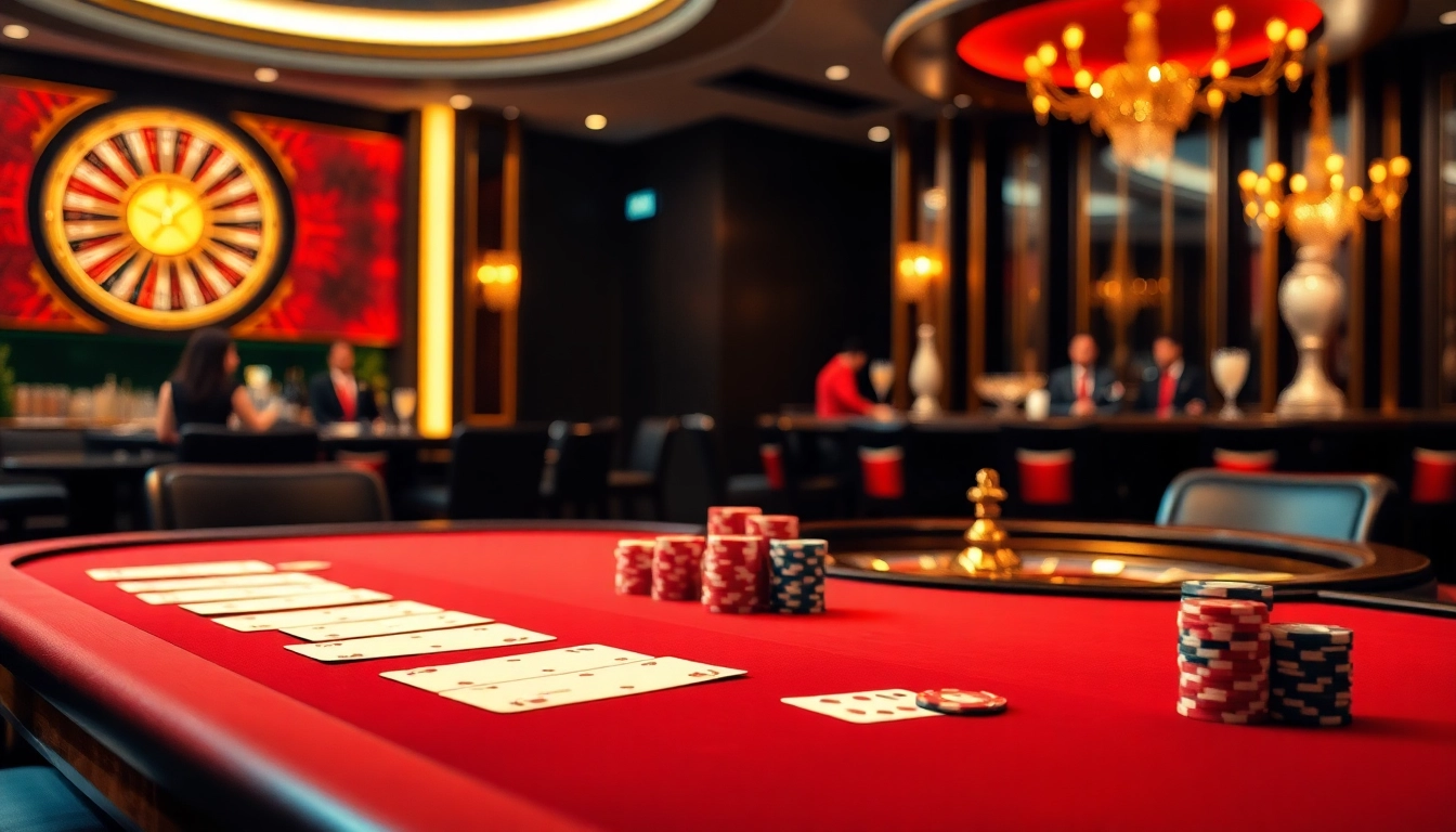 Experience the thrill of betting at 789club with vibrant poker chips and cards on a stylish table.