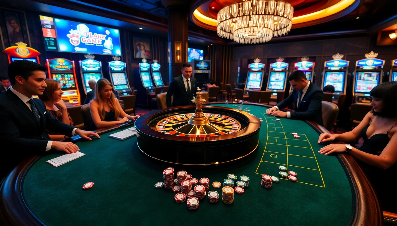 Engaging casino players trying their luck at roulette and online games at https://tg88m.com/.