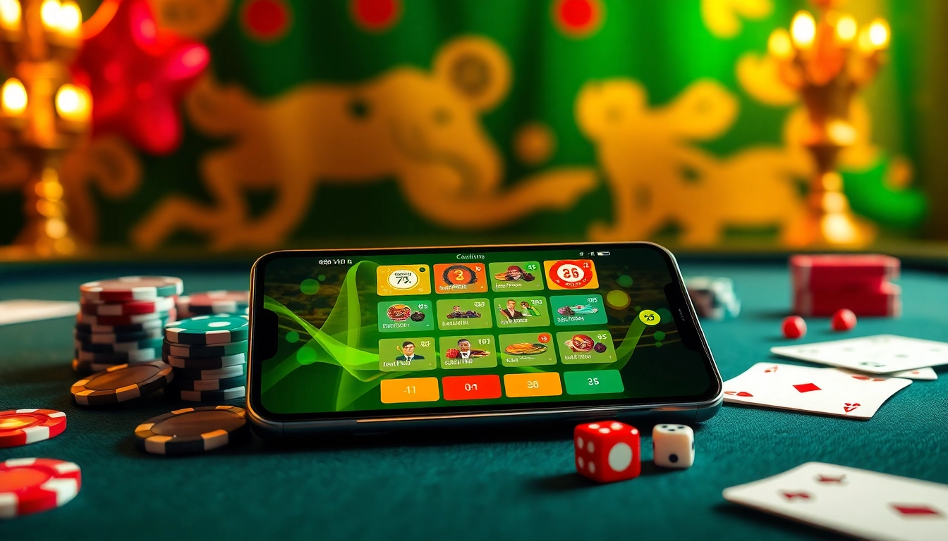 Engage with the exciting features of the 888vnd app displayed on a modern casino table.